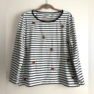 Talbots • Long Sleeve Crewneck Tee in Falling Leaves
